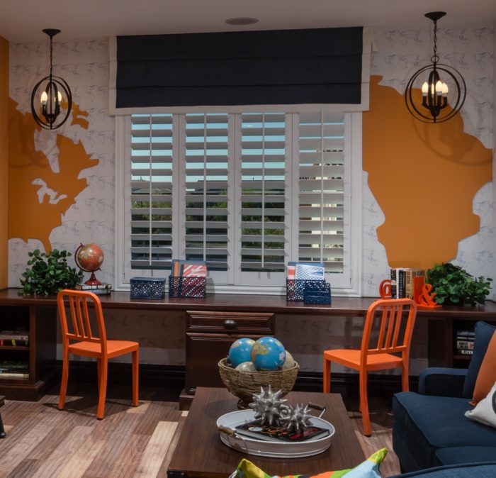 Polywood shutters in a playroom